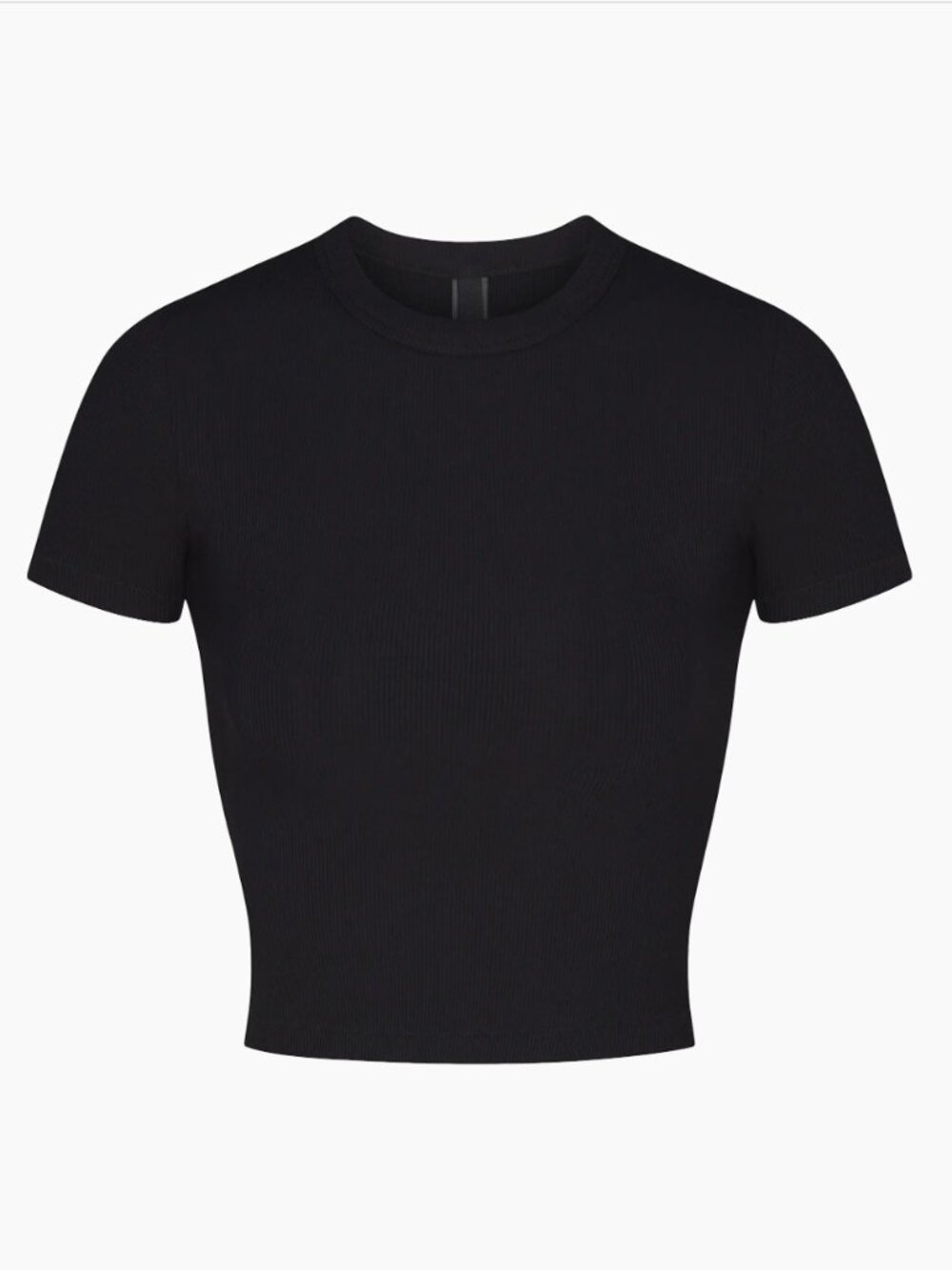 NEW Skims Soft Lounge Cropped T-Shirt in Black